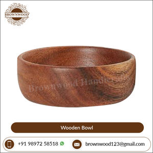 Juego de cuencos de madera de acacia hechos a mano de lujo, 3 colores Natural acabados en madera, suministros para restaurantes y hoteles, fabricante indio - Product Image 3