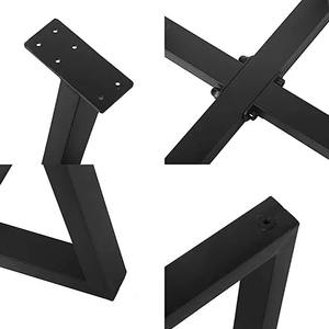 Modern Contemporary <b>Black</b> Spider Iron Tube Heavy-Duty Outdoor Hospital Use Dining Coffee <b>Table</b> <b>Leg</b> OEM - Product Image 2