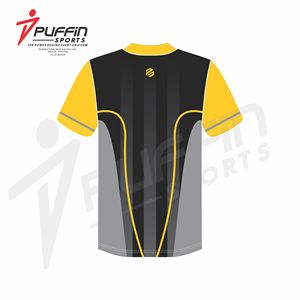 Ensemble d'uniformes de baseball personnalisables imprimés par sublimation, logo d'équipe, design gratuit, respirant, col en V, 100% polyester, chemise boutonnée - Product Image 3