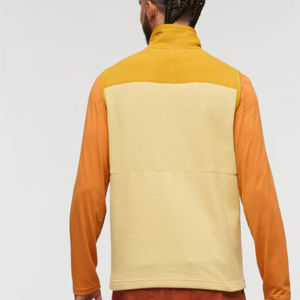 Chaleco transpirable informal para exteriores para hombre, chaqueta de lana suave, ligero, sin mangas, con cremallera, ropa informal de tela estampada cálida para invierno - Product Image 5