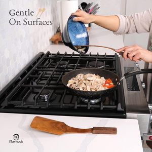 Recién llegado, juego de utensilios de cocina, espátulas de madera de acacia hechas a mano, herramientas de calor antiadherentes personalizadas, nuevos utensilios - Product Image 4