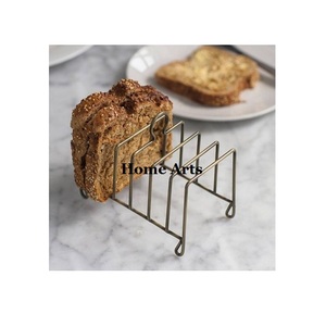 Estante para tostadas de pan de la mejor calidad, soporte para tostadas de desayuno de Color dorado de hierro hecho a mano para accesorios de mesa - Product Image 1