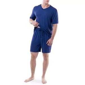 Ensemble décontracté d'été 2 pièces en coton pour hommes Vêtements de rue respirants comprenant une chemise et un short - Product Image 5