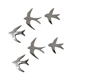 Metal Flying Birds Wall hanging sculpture Figurine