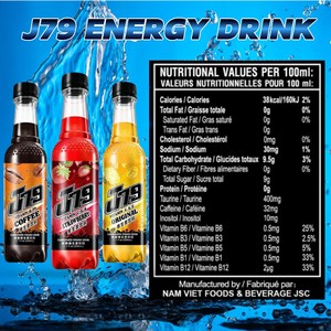 Coffee Energy 330ml Energy Drink VINUT 24 latas por caja lata Vitaminas sin azúcar OEM ODM Etiqueta privada Muestra gratis Vietnam - Product Image 2
