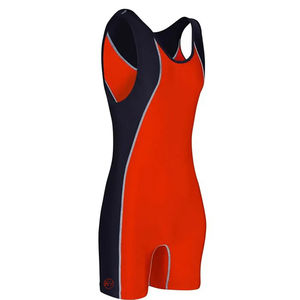 Combinaisons de lutte personnalisées de haute qualité, bon marché, en gros, sublimées, pour hommes, décontractées, en spandex/polyester, confortables, durables, séchage rapide - Product Image 1