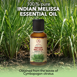 Huile Essentielle Pure à 100% Melissa 50ml Distillée à la Vapeur Arôme Frais Citronné & Rafraîchissant pour le Soulagement du Stress & les Soins de la Peau pour Tous Types de Peau - Product Image 1