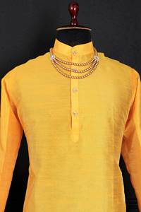 Premium Style Silk Jequard <b>Kurta</b> for Adults Exclusive Formal Ethnic Cotton Wear for Parties & Festivals Indian & Pakistani Style - Product Image 3