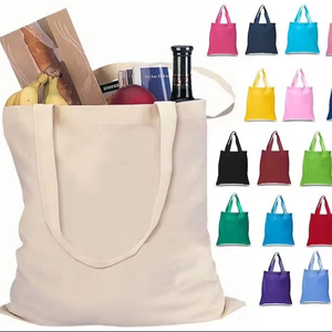 Wholesale Organic Cotton Canvas Tote <b>Bags</b> Adjustable Strap Eco-Friendly Reusable Grocery Gift <b>Bags</b> for New Year Christmas Easter - Product Image 1