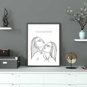 Le monde de Madeleine a de plus grands problèmes - Impression Art Déco encadrée sur papier pour bureau, cadre en bois à suspendre - Product Image 2