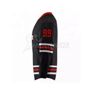 เสื้อฮอกกี้น้ำแข็งทีมแบบสลิมฟิต ทนทาน ผลิตจากโพลีเอสเตอร์ 100% สวมใส่สบาย เป็นมิตรกับสิ่งแวดล้อม ปรับแต่งได้ สำหรับนักกีฬา - Product Image 3