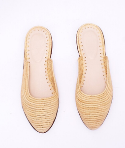 Zapatos de rafia marroquíes, zapatillas de rafia, babouch raphia mulas toboganes de verano sandalias de rafia zapatos hechos a mano, zapato de ratán - Product Image 5
