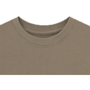 Sudadera Ecológica para Mujer, de Uso Diario, con Bordado Sólido, Transpirable, de Cuello Redondo, Color Chocolate, Resistente al Viento, de Poliéster/Algodón - Product Image 2