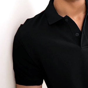 Rugby de manga larga informal para hombre para Polo 100% algodón patrón sólido antiarrugas suave tela de lona duradera para uso diario - Product Image 4