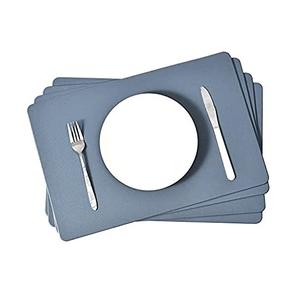 Napperons en cuir Napperon classique pour table à manger Décoration et accessoires pour restaurant Tapis en cuir et coussinets avec sous-verre - Product Image 3