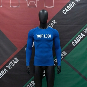 Men's Adult Gym Fitness Long Sleeve <b>Compression</b> Quick Dry Digital Print Spandex/Polyester 220g Sportswear High <b>Spring</b> Rash Guard - Product Image 4