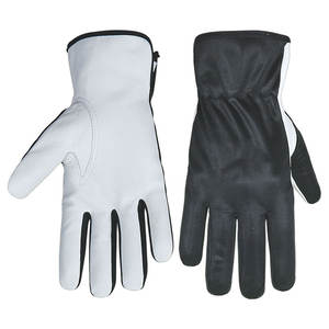 Guantes de trabajo de cuero de grano de cabra XL Guantes de manejo de construcción duraderos transpirables con servicio OEM para uso industrial - Product Image 2