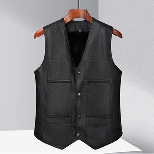 Chaleco de Cuero Ligero para Hombre, Suministro Directo de Fábrica, en Venta, Tendencia Superior, Buena Venta, Precio Económico, OEM - Product Image 2