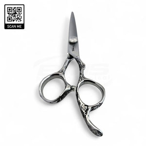 Ensemble de ciseaux de barbier ergonomiques en acier inoxydable de qualité supérieure, tension réglable, légers, à bord tranchant, pour la coiffure et la coupe de cheveux - Product Image 2