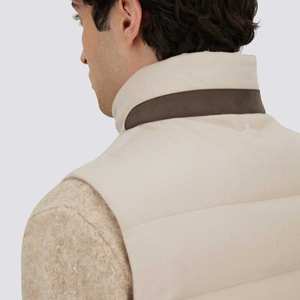 Chaleco Acolchado con Capucha, Impermeable, Informal, de Lona, de Alta Calidad, Venta Directa de Fábrica OEM, Tallas Grandes, Logotipo Personalizado, Sin Mangas - Product Image 5