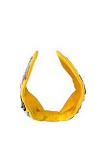 Serre-tête en tissu perlé fait main avec motif abstrait artistique, broderie, perles et sequins, accessoire capillaire indien 2026 - Product Image 4