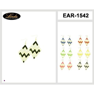 Orecchini lampadario moda cubetti di pietre colorate - Product Image 4