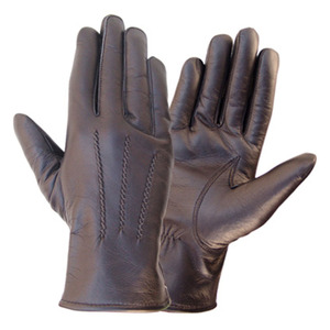 Guantes clásicos de cuero marrón para hombre que ofrecen una elegancia atemporal cuando se combinan con trajes formales abrigos de invierno - Product Image 2