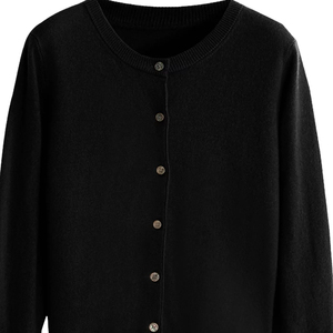 บริการ OEM เสื้อคาร์ดิแกนถักสำหรับผู้หญิง คอวี แขนยาว ติดกระดุม สวมใส่สบายในฤดูหนาว ตกแต่งด้วยงานปัก - Product Image 4
