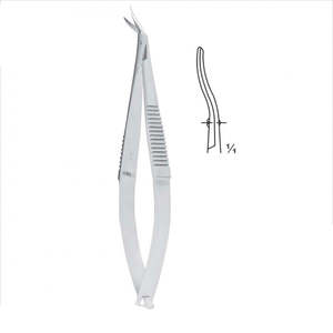 กรรไกรสปริงขนาดเล็ก ปลายแหลม ใบมีดโค้งสแตนเลสใหม่ สำหรับตัดหนังกำพร้า ยี่ห้อ Surgiright Instrument - Product Image 2