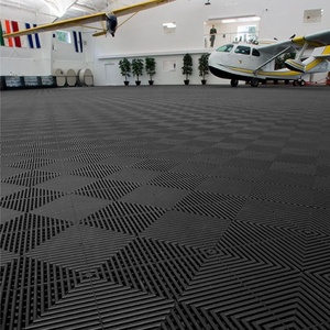 Sức mạnh xe nhà để xe sàn 18mm Grate lồng vào nhau PP PVC lưới gạch sàn cho nhà để xe 4S rửa xe thảm nhựa sàn gạch - Product Image 3
