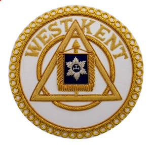 Nouveaux insignes brodés de lingots personnalisés insignes maçonniques brodés à la main de haute qualité à vendre - Product Image 5