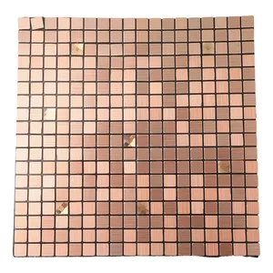 Azulejo de pared de cocina mosaico plateado decoración Peel & Stick Back Splash Sticker - Product Image 1