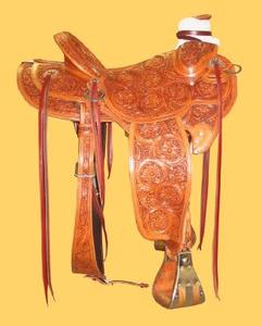 Sillín de caballo occidental de cuero de alta calidad, herramienta de mano, gran apariencia - Product Image 2