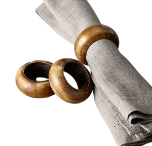 Best Quality <b>Wooden</b> <b>Napkin</b> <b>Rings</b> for Party Home Wedding and Hotel Dining Tables Wholesale - Product Image 1