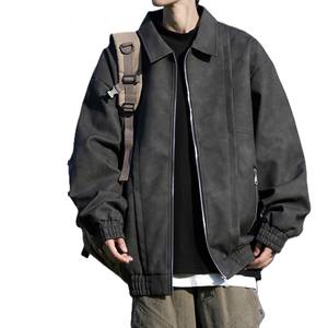 Veste à revers rétro américaine de qualité supérieure OEM, veste d'hiver épaisse pour homme, nouveau style d'automne, taille plus, coupe ample, veste coupe-vent - Product Image 1