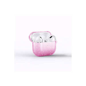 Netzy SAFA Allstar Glittery Transparent Pink TPU pour AirPods 3 Case Shockproof Airbag Silicone Protective Cover - Product Image 1