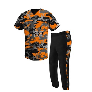 Wholesale Men's Adult <b>Baseball</b> & Softball Uniform <b>Sets</b> with Breathable Plus Size White Pants - Product Image 6