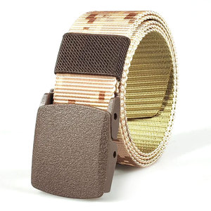 เข็มขัดสีดำสำหรับผู้หญิงอุปกรณ์กีฬาไนลอนแท้ลายพรางแบบนิ่มใหม่2025 - Product Image 3