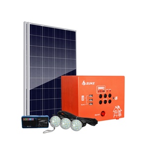 ミニエネルギー60Wポータブルプリペイドソーラーホームシステムリチウムイオン電池照明ラジオ電話充電アフリカ - Product Image 1