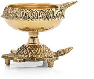 สินค้าใหม่ล่าสุดล่าสุดของตกแต่งบ้านทำจากทองเหลืองงานประดิษฐ์ทำจากฮินดู Pooja Diya - Product Image 3