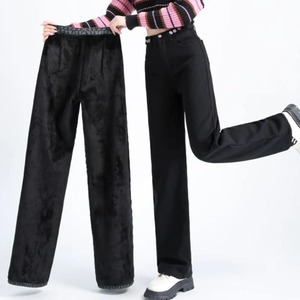 Pantalon en jean coupe droite Pantalon pour femme respirant en coton biologique de qualité supérieure Pantalon léger et élégant avec broderie - Product Image 1