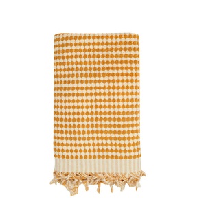 Serviette de bain turque à pompons, tissée à la main, motif bulles, 35x68 pouces - Product Image 6