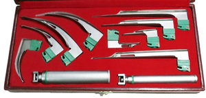 <b>Mac</b> Miller 2 Handles Anesthesia Fiberoptic Laryngoscope with 9 Blades Surgical Instruments Basis Box Set Anesthesia Fiberoptic - Product Image 6