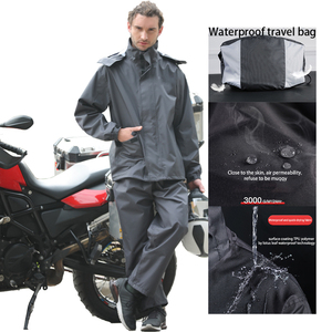 Combinaisons de pluie unisexes pour les activités de plein air-Matériau respirant, séchage rapide, idéales pour la randonnée et le camping Combinaisons de pluie - Product Image 2