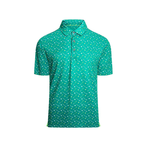 Polo de Golf para Hombre, 100% Algodón, Color Sólido, Estilo Casual, Manga Corta, Transpirable, de Alta Calidad, con Estampado Animal o Floral - Product Image 1