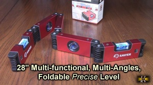 The Foldable <b>Level</b> Accurate 3/4/5/6 Sections Multi Function Magnetic Folding <b>Level</b> Measuring Tool Multi Angle for Home - Product Image 3