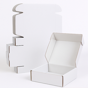 กล่องกระดาษลูกฟูกสีขาวสำหรับบรรจุ, การจัดส่งและจัดเก็บกล่องจดหมายกระดาษลูกฟูกขนาดกำหนดได้เอง - Product Image 6