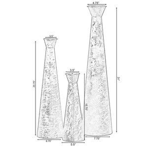 Florero de hierro de Color antiguo dorado, soporte de flores de lujo hecho a mano de excelente calidad, Decoración de mesa de boda, macetas de Metal - Product Image 6