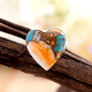 Copper <b>Turquoise</b> 925 Sterling Silver <b>Ring</b> Bohemian Celestial Jewelry Handmade Unique <b>Ring</b> for Wedding Mother's Day Gift - Product Image 3