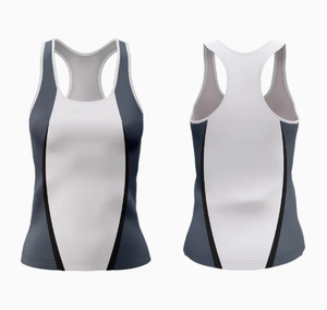 Impression par sublimation personnalisée Maillot de sport ajusté pour femme 100% coton Gilet sans manches à col rond avec motif de lettres personnalisées - Product Image 3